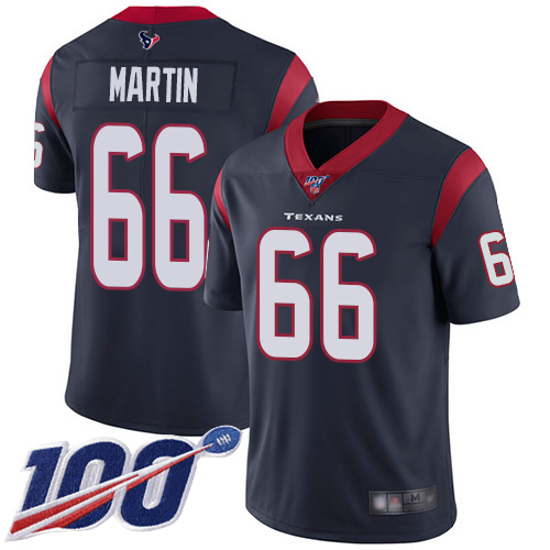 Houston Texans Limited Navy Blue Men Nick Martin Home Jersey NFL Football #66 100th Season Vapor Untouchable->houston texans->NFL Jersey